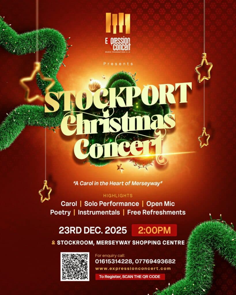Stockport Christmas Concert poster